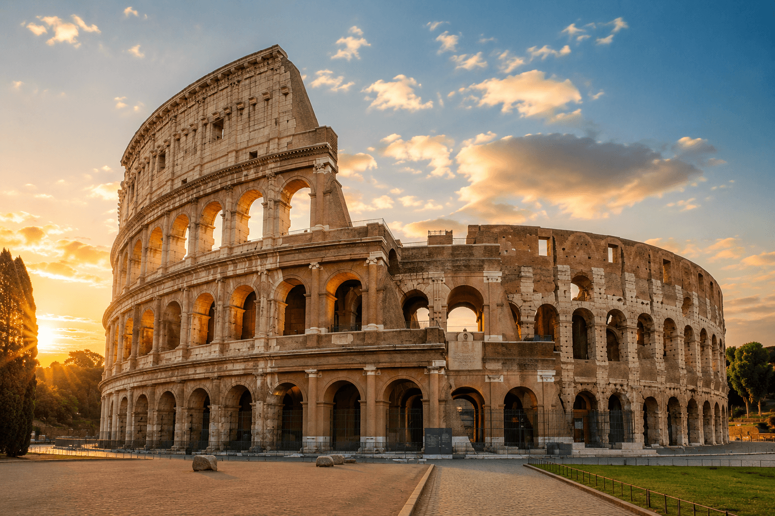 The Memtach app identifying the Colosseum in Rome from a travel photo